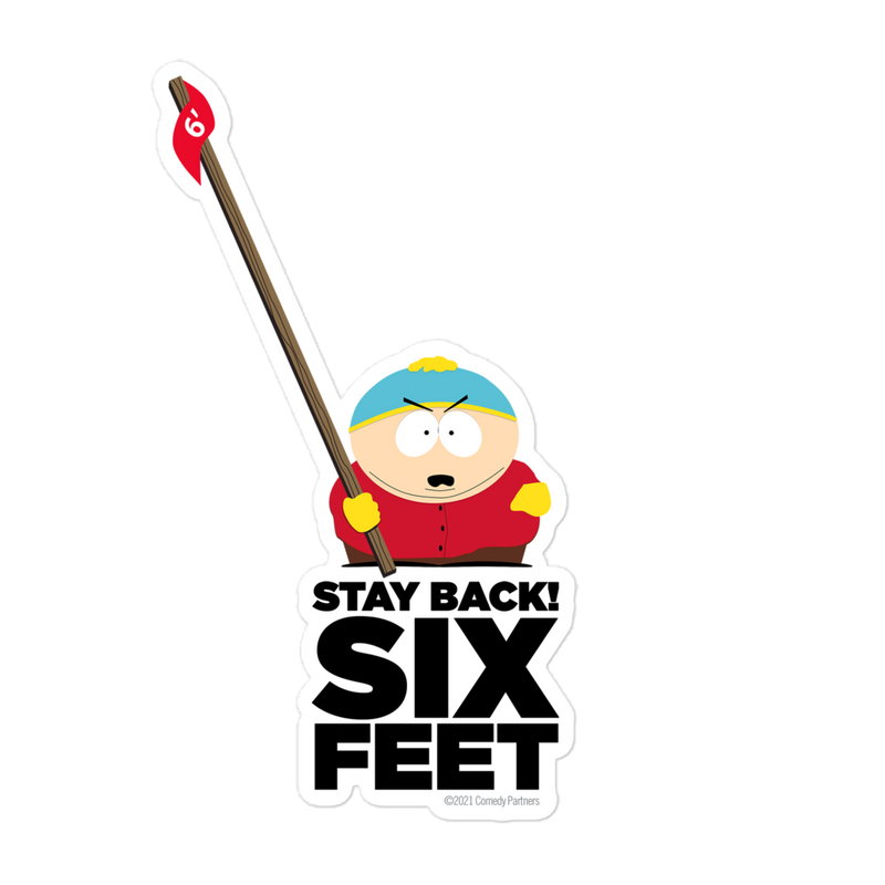 South Park Cartman Stay Back Die Cut Sticker