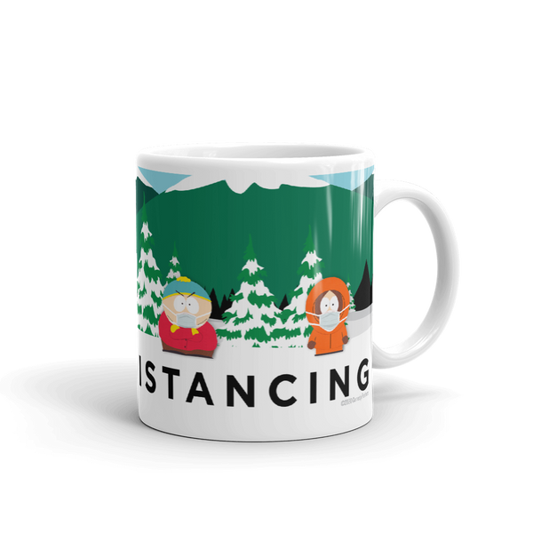 South Park Social Distancing White Mug