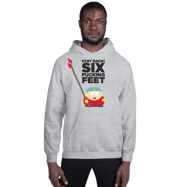 South Park Cartman Six Feet Back Fleece Hooded Sweatshirt