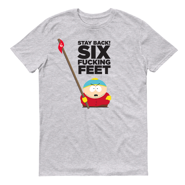 South Park Cartman Six Feet Back Adult Short Sleeve T-Shirt
