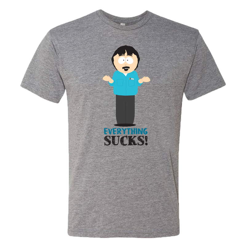 South Park Randy Everything Sucks Men's Tri-Blend T-Shirt