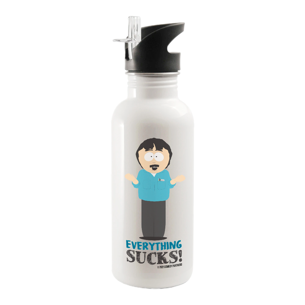 South Park Randy Everything Sucks 20 oz Screw Top Water Bottle with Straw