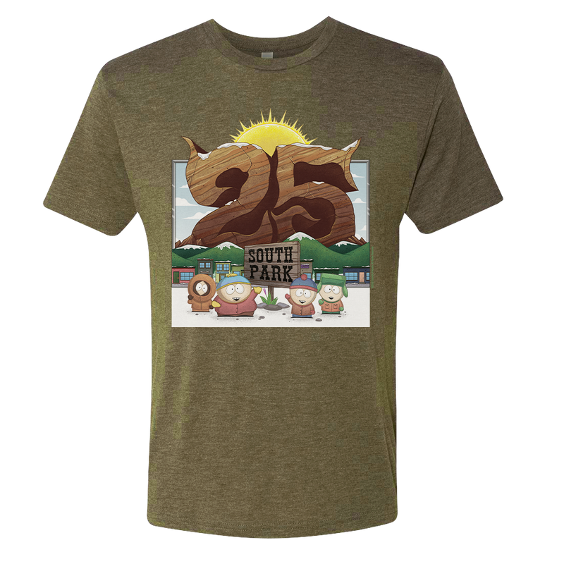 South Park Season 25 Logo Men's Tri-Blend T-Shirt