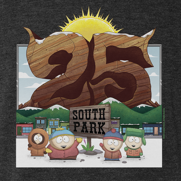 South Park Season 25 Logo Men's Tri-Blend T-Shirt