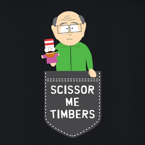 South Park Mr.Garrison Scissor Me Timbers Adult Long Sleeve T-Shirt