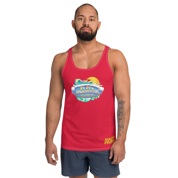 South Park Pi Pi's Splashtown Life Guard All Over Print Tank Top