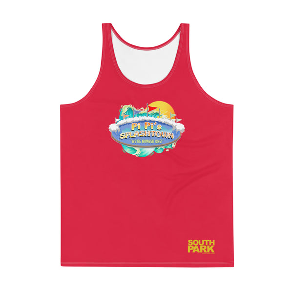 South Park Pi Pi's Splashtown Life Guard All Over Print Tank Top