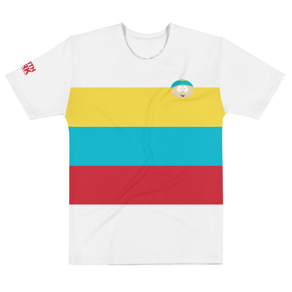 South Park Cartman Striped Unisex Short Sleeve T-Shirt