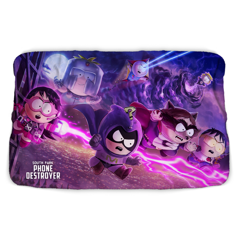 South Park Splash Superheroes Sherpa Blanket South Park Shop