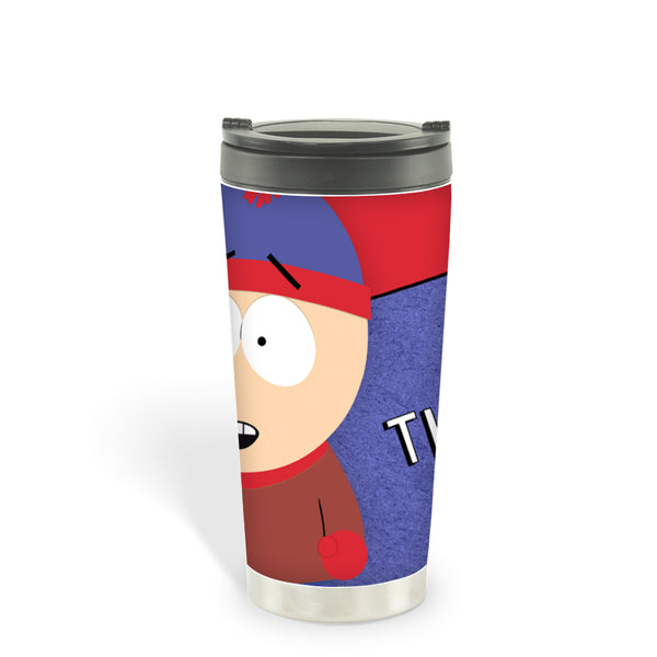 South Park Stan Kicks Ass 16oz Stainless Steel Thermal Travel Mug