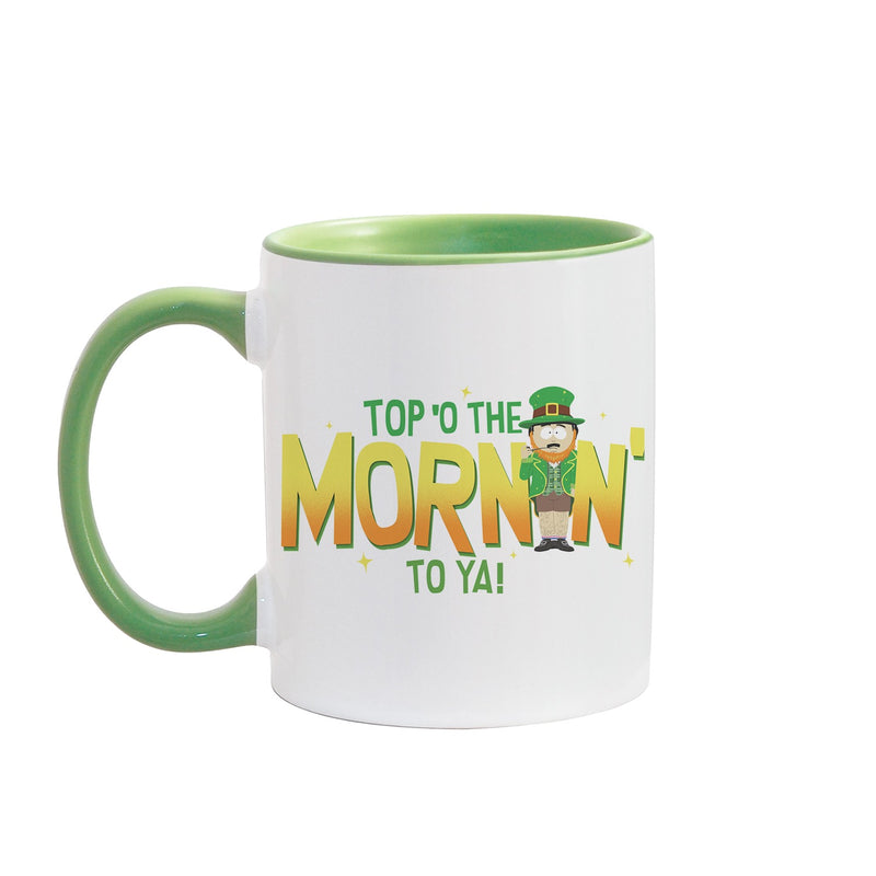 South Park Randy Top'o The Morning To Ya Two Tone Green Mug