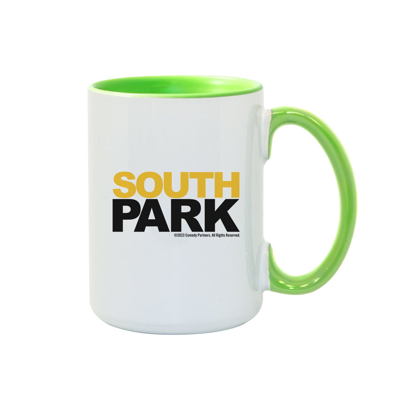South Park Randy Top'o The Morning To Ya Two Tone Green Mug