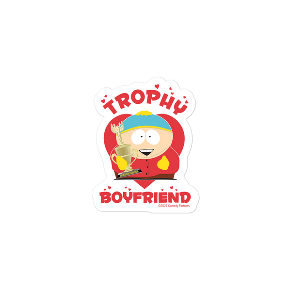 South Park Cartman Trophy Boyfriend Die Cut Sticker