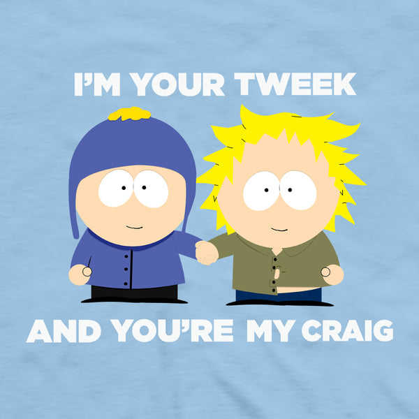 printful South Park Adult Tweek x Craig Adult Short Sleeve T-Shirt Light Blue / XXXL