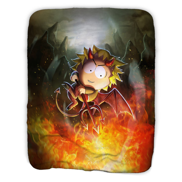 South Park Devil Tweek Sherpa Blanket