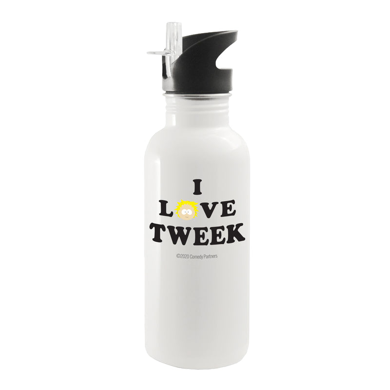 South Park I Love Tweek 20 oz Screw Top Water Bottle with Straw