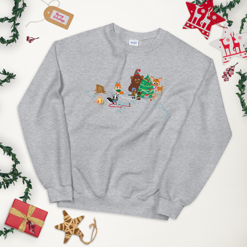 Woodland critter 2025 christmas sweater
