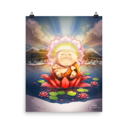 South Park Zen Cartman Premium Satin Poster