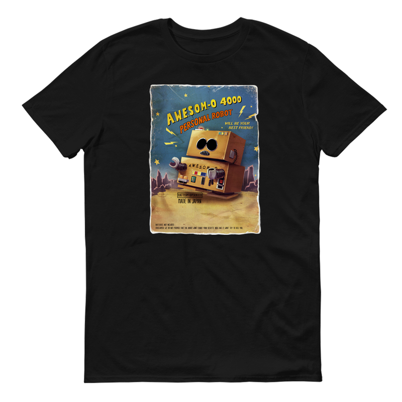 South Park Awesom-o Black Adult Short Sleeve T-Shirt