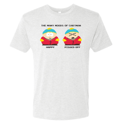 South Park Many Moods of Cartman Men's Tri-Blend T-Shirt