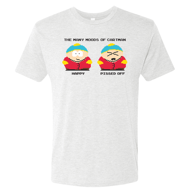 South Park Many Moods of Cartman Men's Tri-Blend T-Shirt