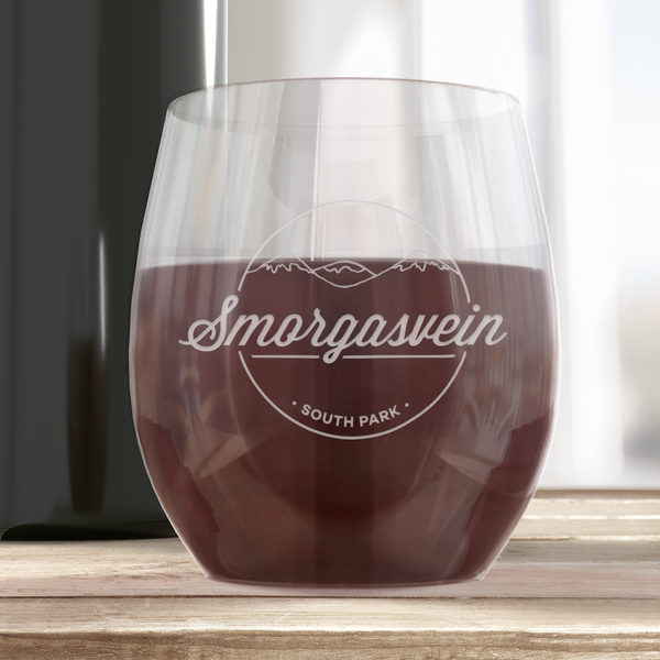 South Park Smorgasvein Shot Glass and Stemless Wine Glass Bundle