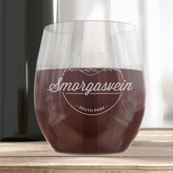 South Park Smorgasvein Laser Engraved Stemless Wine Glass