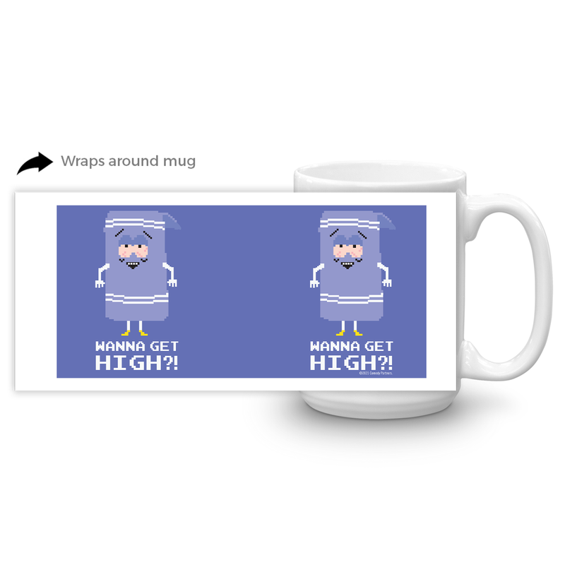 South Park Towelie Wanna Get High White Mug