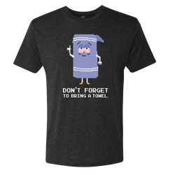 South Park 8-Bit Towelie Bring a Towel Men's Tri-Blend T-Shirt