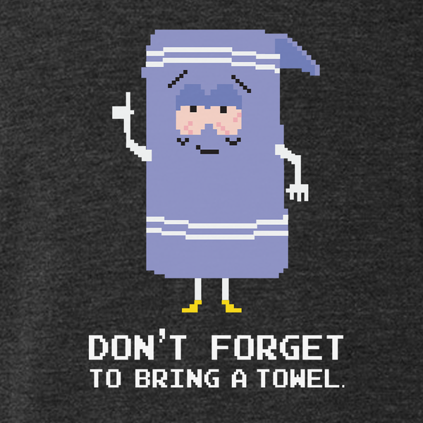 South Park 8-Bit Towelie Bring a Towel Men's Tri-Blend T-Shirt