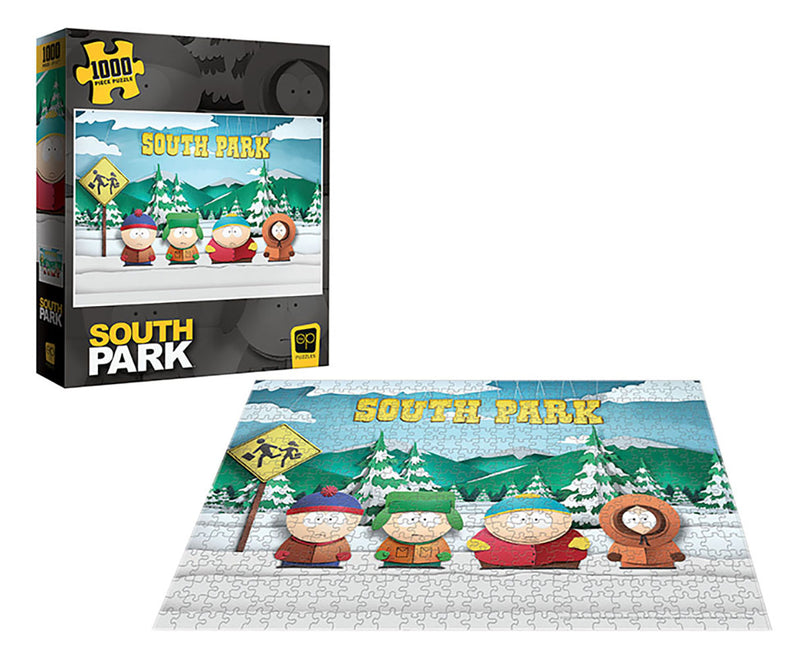 South Park Paper Bus Stop 1000 Piece Puzzle