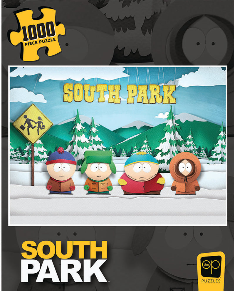 South Park Paper Bus Stop 1000 Piece Puzzle