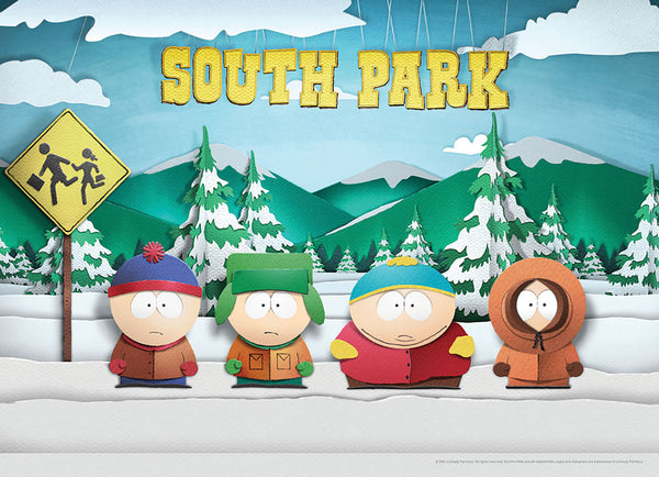 South Park Paper Bus Stop 1000 Piece Puzzle
