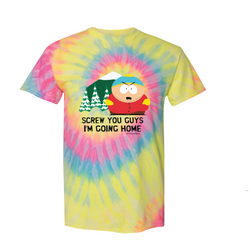 South Park Cartman Screw You Guys Tie-Dye Short Sleeve T-Shirt