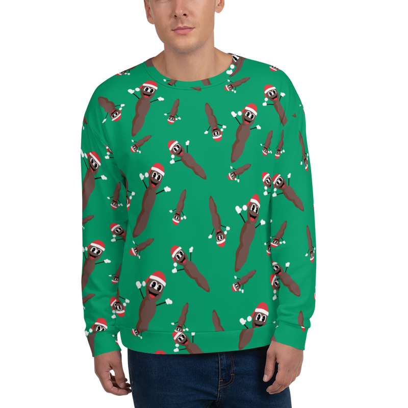 South Park Mr. Hankey All-Over Print Pattern Neck Sweatshirt
